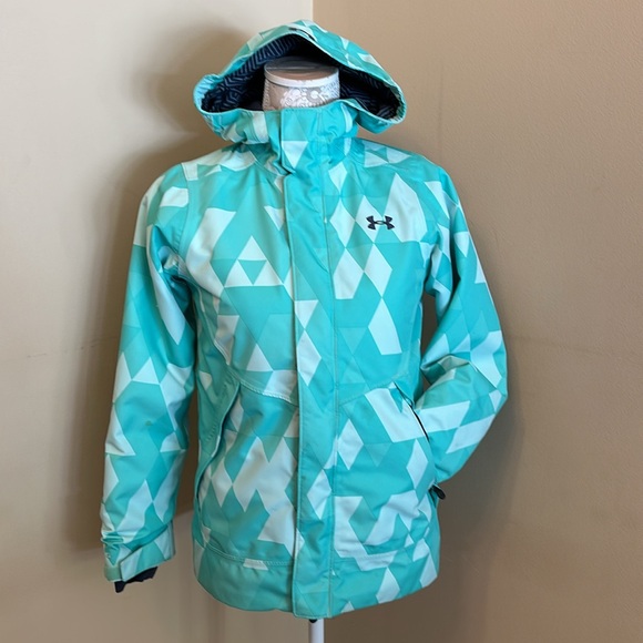 Great Under Armour Coldgear Infrared Hooded Ski/Cnow Jacket! Sz M - Picture 2 of 7